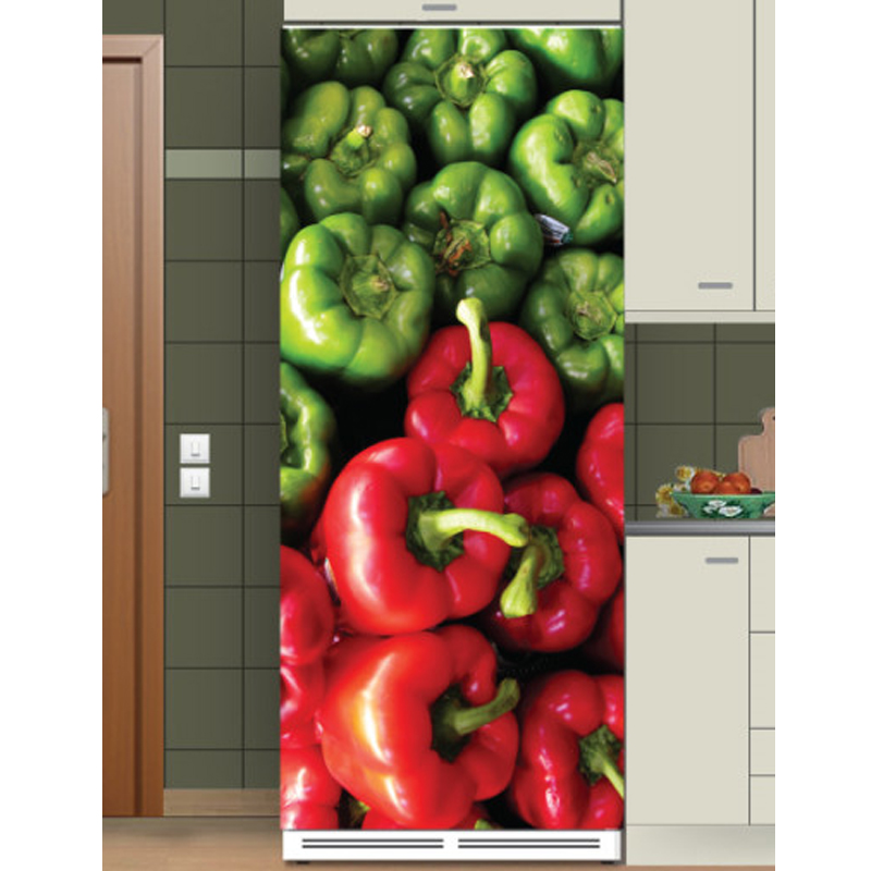 Αυτοκόλλητο ψυγείου με Πιπεριές